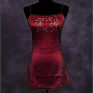 Dolls Kill Vamp Angel Mesh Mini Dress